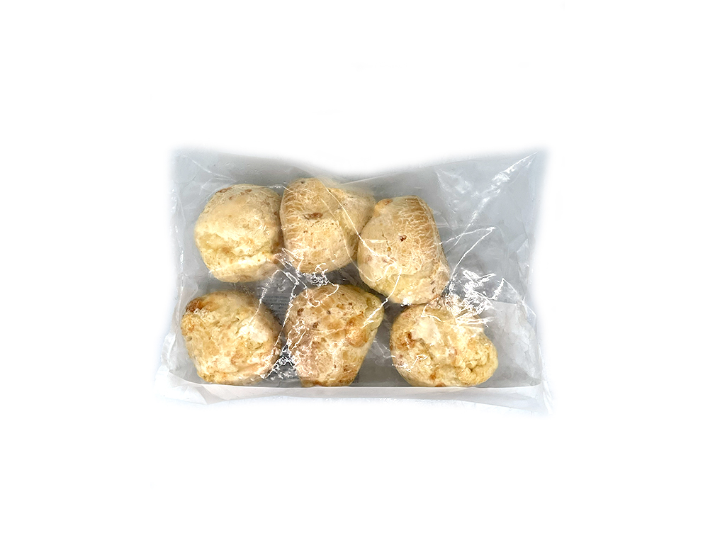 PÃO DE QUEIJO CONGELADO E ASSADO RECHEADO COM REQUEIJÃO FORNO DE MINAS 540 G (CX 12 PCT)